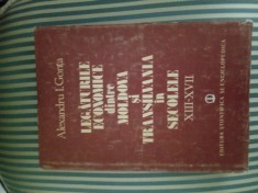 Al. I. Gonta Legaturile economice dintre Moldova si Transilvania sec. XIII-XVII