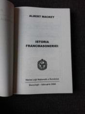 ISTORIA FRANCMASONERIEI - ALBERT MACKEY foto