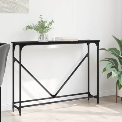 vidaXL Masă de consolă Stejar negru 102 x 22.5 x 75 cm Lemn compozit 882222 foto