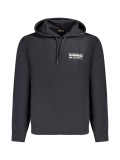Cumpara ieftin Hanorac barbati, cu mini imprimeu cu logo, Regular fit, Negru, S