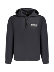 Hanorac barbati, cu mini imprimeu cu logo, Regular fit, Negru, S