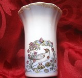VAZA PORTELAN HUTSCHENREUTHER BAVARIA DESIGN OLE WINTHER LUNA MARTIE DECOR PASARI PESCARUS 10.5 CM