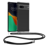 Husa Kwmobile pentru Google Pixel 7, Silicon, Transparent, 58370.03, Textil, Carcasa