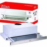 Hota Incorporabila Zilan 60cm, 2 Motoare, 330mc/h, Inox, Filtre Lavabile, 95W, Clasa F