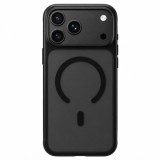 Husa MagSafe pentru Apple iPhone 18 Pro Max / 17 Pro Max, Blueo, Skin Friendly Anti-Drop, Neagra Satinata
