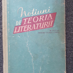 NOTIUNI DE TEORIA LITERATURII. MANUAL PENTRU CLASA A VIII-A