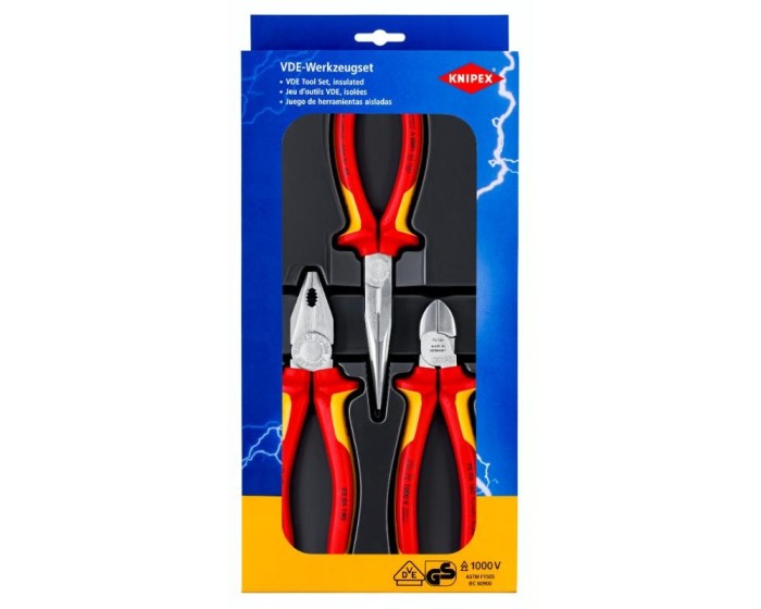 Set 3 piese pentru instalatii electrice 00 20 12 Knipex