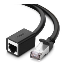 PATCH CORD F/UTP prelungitor Ugreen Cat6, &amp;quot;NW112&amp;quot;, fire din cupru, RJ-45 (T) la RJ-45 (M), viteza maxima 1 Gbps, 2m, negru &amp;quot;11281&amp;quot;