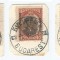 Romania, Posta bulgara. LP 1/1917, Marci bulgaresti cu supratipar, oblit., fragm