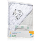 BabyOno Towel Bamboo prosop de baie cu glugă din bambus Grey 100x100 cm