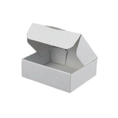 Set 100 Cutii cu Autoformare, 100x100x60 mm, Carton Alb foto
