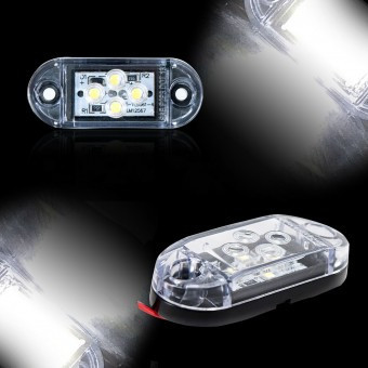 Lampa gabarit 4 LED ALB 24v MAR485 foto