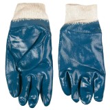Manusi protectie bumbac si nitril albastre, marimea 10.5&#039;&#039;
