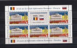 ROMANIA 2018 - EMISIUNE COMUNA ROMANIA-SLOVACIA, MINICOALA, MNH - LP 2176c, Nestampilat