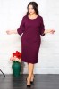 Rochie cu Broderie Visiniu - 50Marimea, Yves