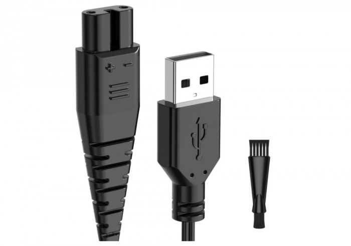 Cablu alimentare aparat ras Ancable USB cu perie mica compatibil cu Hatteker RFC - RESIGILAT