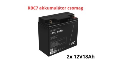 Pachet de baterii de &amp;icirc;nlocuire APC RBC7 (2x 12V 18Ah) foto