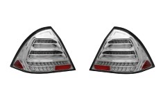 Stop spate, lampa Mercedes Clasa C (W203) 04.2004-03.2007, model: Sedan, tuning, montare spate, stanga+dreapta, semnalizare dinamica; LED; cromat, tr
