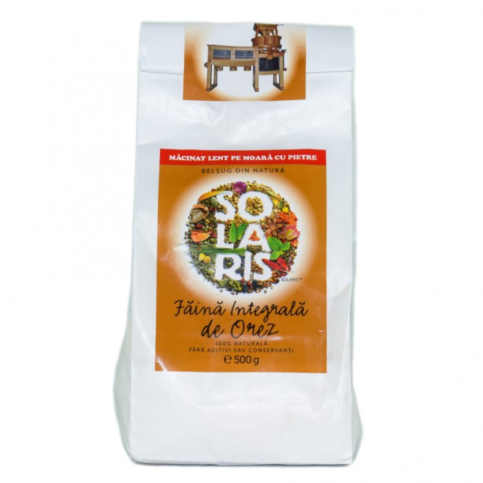 FAINA INTEGRALA DE OREZ 500gr SOLARIS