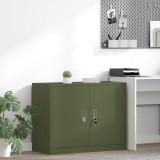 vidaXL Dulap de depozitare Verde măsliniu 90 x 40 x 70 cm 891638