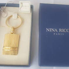 Superb breloc vintage anii '70 NINA RICCI original in cutie cu eticheta !