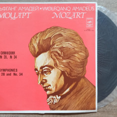 Mozart, Symphonies 28 and 34// disc vinil