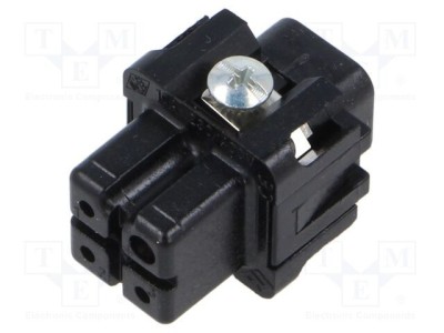 Conector HDC ILME mamă 3 pini 10A 600V inserturi contact argintat foto