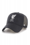 47brand șapcă Liverpool FC culoarea negru, cu imprimeu EPL-BRANS04CTP-BKA