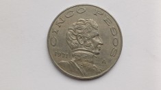 Mexic -5 Pesos 1971 foto