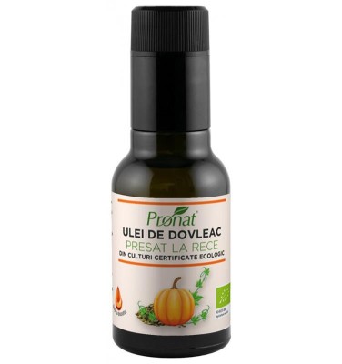 Ulei de Dovleac Presat la Rece din Seminte Crude Bio 100ml Pronat foto