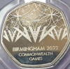 50 pence 2022 Marea Britanie, Commonwealth Games, Brilliant unc, Coincard, Europa