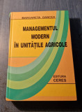 Managementul modern in unitatile agricole Margareta Oancea