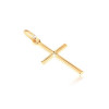 Pandantiv din aur - cruciuliță lucioasă cu X gravat