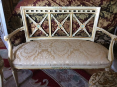 sofa/canapea vintage/antic baroc venetian/ludovic/rococo, 1,3m foto