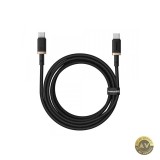 Cablu Date si Incarcare USB-C - USB-C Baseus Dura Series pentru MacBook 100W 2m Auriu - Negru P10377803U01-02