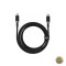 Cablu Date si Incarcare USB-C - USB-C Baseus Dura Series pentru MacBook 100W 2m Auriu - Negru P10377803U01-02