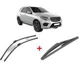 Cumpara ieftin Set 3 stergatoare MERCEDES-BENZ GLE (W166) 2015-2018, parbriz si luneta, Valeo Silencio