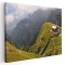 Tablou canvas Cabana Caraiman, Bucegi, Romania albastru, verde 1153 Tablou canvas pe panza CU RAMA 40x60 cm