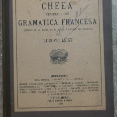 Cheea temelor din gramatica francesa - Ludovic Leist// 1900