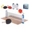 Set tenis de masa ping pong cu 2 palete, fileu, 3 mingi