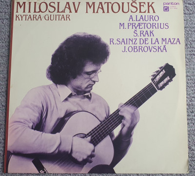 Miloslav Matousek, Guitar, Lauro, Praetorius, Rak, Sainz de la Maza, Obrovska foto