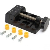 Menghina Masa Aluminiu Sunmostar, Deschidere 53mm, Negru/Galben, Menghina Banc Lemn