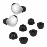 Set 6 Eartip kwmobile pentru Samsung Galaxy Buds 2 Pro, Spuma cu memorie, Negru, 60671.01