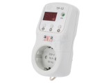 Regulator Digital de Temperatură -10&divide;45&deg;C 220-230V SCHUKO TR-12-1