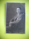 HOPCT RO 429 MX DOMN CU CRAVATA-FOTO LUX BUCURESTI -FOTOGRAFIE VECH-TIP CP-RO, Romania 1900 - 1950