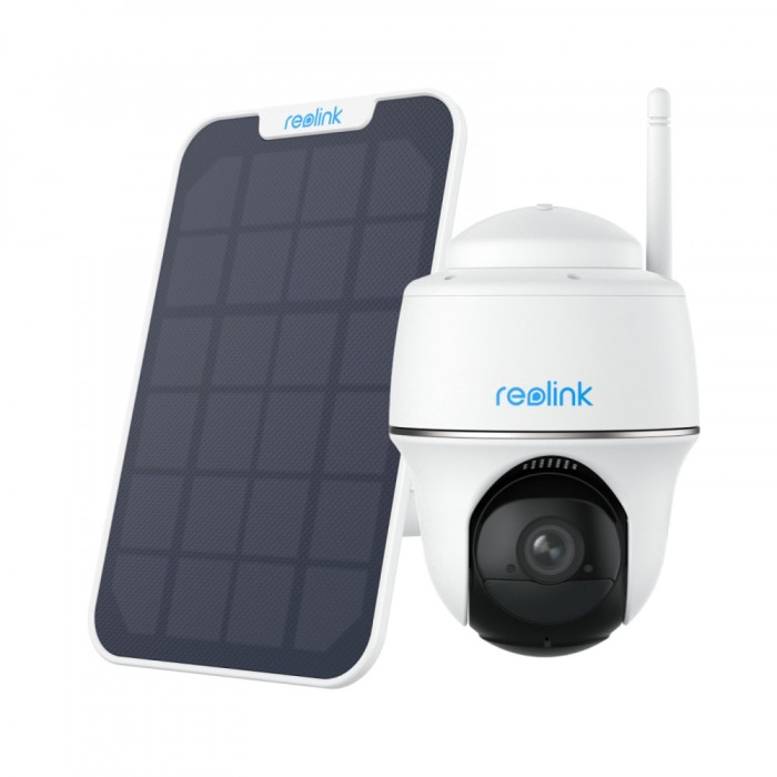 Camera de supraveghere Wi-Fi Reolink Argus B420 cu Panou Solar si Pan/Tilt , 3MP, Vedere nocturna, Audio bidirectional, Detectare persoane/vehicule, S