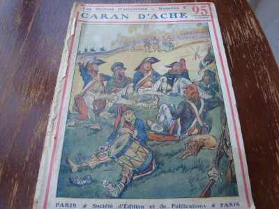 Caran D&amp;#039;Ache- caricaturi , umor-in franceza -uzata, trebuie legata - alb / negru foto