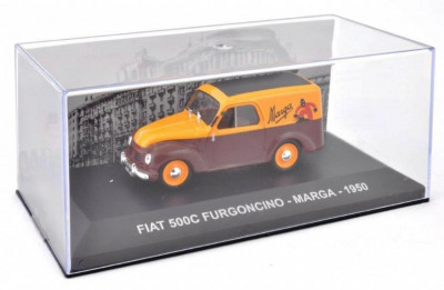 Macheta FIAT 500C FURGONCINO MARGA 1950 scara 1:43 IXO foto