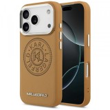 Husa MagSafe pentru Apple iPhone 17 Pro Max, Karl Lagerfeld, Point &amp; Metal Logo, Maro
