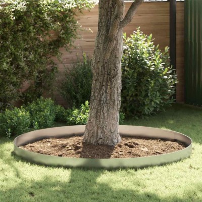vidaXL &amp;Icirc;mprejmuire pentru gazon 4 pcs Argintiu 450 x 20 cm foto